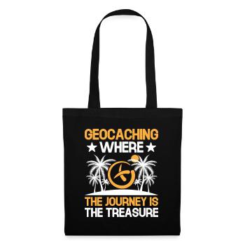 Géocaching Géocache Géocacher Funny Geocacher Sayi - Sac en tissu - noir - Devant