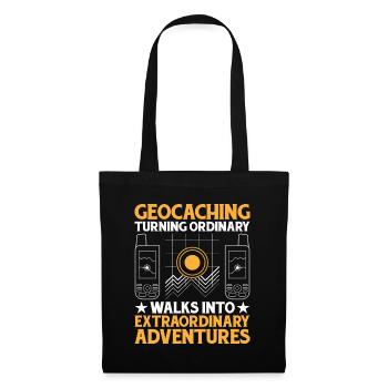 Geocaching Geocache Funny Geocacher Geocacher Sayi - Tote Bag - black - Front
