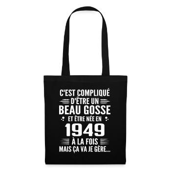 Forever Handsome 1949 Birthday Gift 1949 - Tote Bag - black - Front