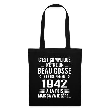 Forever Handsome 1942 Birthday Gift 1942 - Tote Bag - black - Front