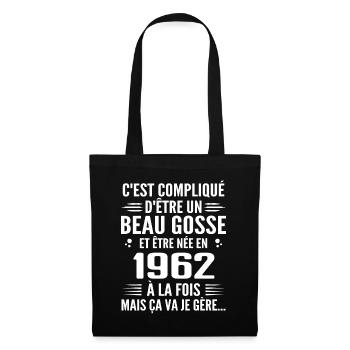 Forever Handsome 1962 Geburtstagsgeschenk 1962 - Stoffbeutel - Schwarz - Vorne