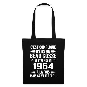 Forever Handsome 1964 Geburtstagsgeschenk 1964 - Stoffbeutel - Schwarz - Vorne