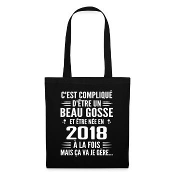 Toujours Beau Gosse 2018 Birthday Gift 2018 - Tote Bag - black - Front