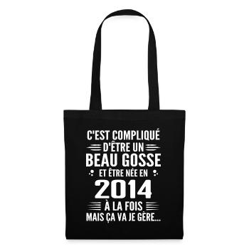Toujours Beau Gosse 2014 Birthday Gift 2014 - Tote Bag - black - Front