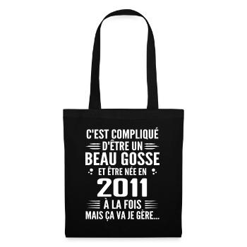 Toujours Beau Gosse 2011 Birthday Gift 2011 - Tote Bag - black - Front