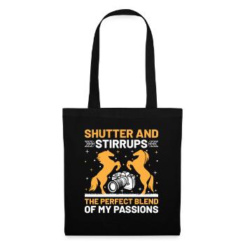 Horse Photography Horseback Riding Horses Hobby Ph - Tote Bag - black - Front