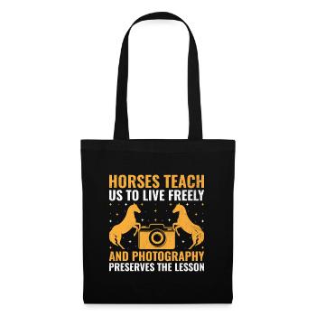 Horse Photography Horseback Riding Horses Hobby Ph - Tote Bag - black - Front