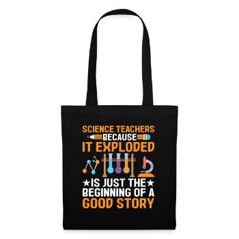 Science Teacher School Teacher Biology Chemistry P - Tote Bag - black - Front