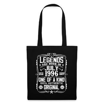 Born in July 1996 Birthday 1996 July 1996 - Tote Bag - black - Front