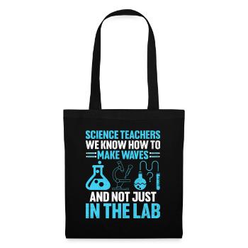 Science Teacher School Teacher Biology Chemistry P - Tote Bag - black - Front