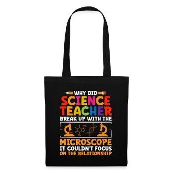 Science Teacher School Teacher Biology Chemistry P - Tote Bag - black - Front