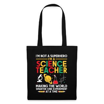 Professeur de sciences Professeur d’école Biologie Chimie P - Sac en tissu - noir - Devant