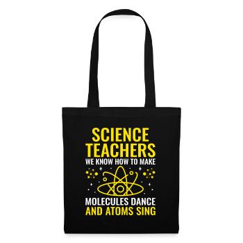 Professeur de sciences Professeur d’école Biologie Chimie P - Sac en tissu - noir - Devant