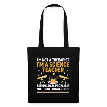 Professeur de sciences Professeur d’école Biologie Chimie P - Sac en tissu - noir - Devant