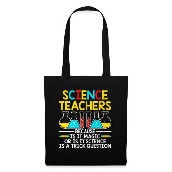 Science Teacher School Teacher Biology Chemistry P - Tote Bag - black - Front