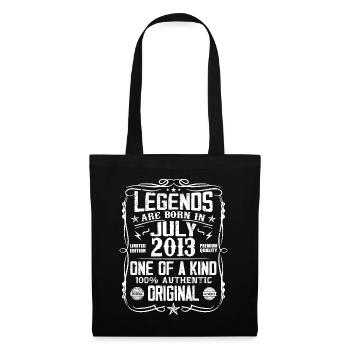 Born in July 2013 Birthday 2013 July 2013 - Tote Bag - black - Front