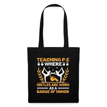 Physical Education Teacher PE Teachers School Spor - Tote Bag - black - Front