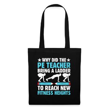 Physical Education Teacher PE Teachers School Spor - Tote Bag - black - Front