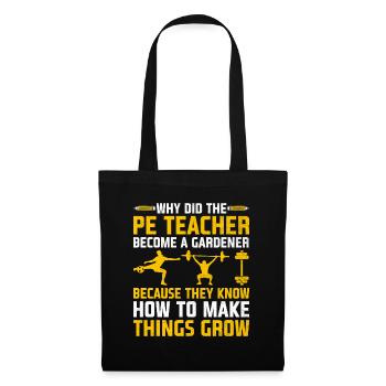 Physical Education Teacher PE Teachers School Spor - Tote Bag - black - Front