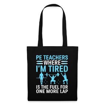 Physical Education Teacher PE Teachers School Spor - Tote Bag - black - Front