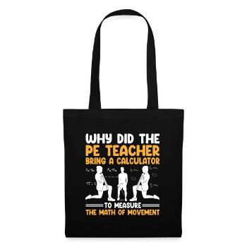 Physical Education Teacher PE Teachers School Spor - Tote Bag - black - Front