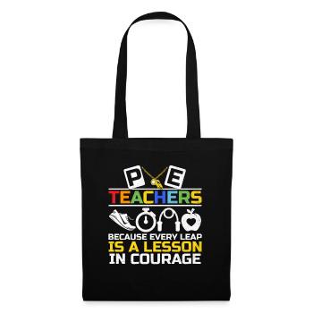 Physical Education Teacher PE Teachers School Spor - Tote Bag - black - Front