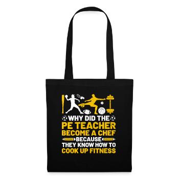 Physical Education Teacher PE Teachers School Spor - Tote Bag - black - Front