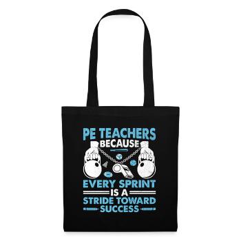 Physical Education Teacher PE Teachers School Spor - Tote Bag - black - Front