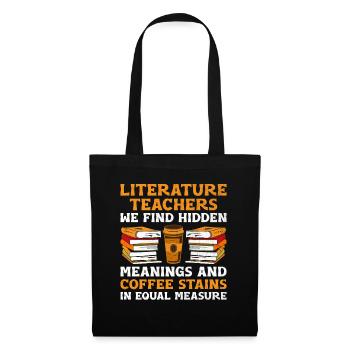 Literature Teacher School Teacher Funny Teachers S - Tote Bag - black - Front