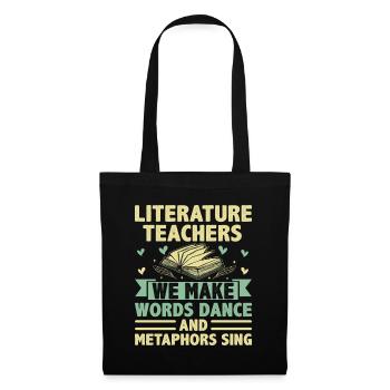 Literature Teacher School Teacher Funny Teachers S - Tote Bag - black - Front