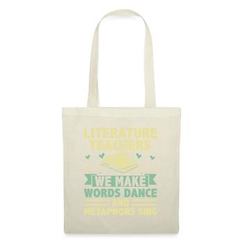 Professeur de littérature Professeur d’école Professeur drôle S - Sac en tissu - nature - Devant