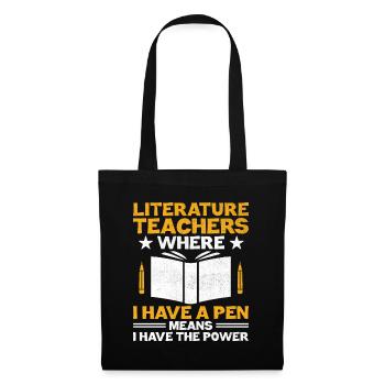 Literature Teacher School Teacher Funny Teachers S - Tote Bag - black - Front