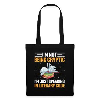 Professeur de littérature Professeur d’école Professeur drôle S - Sac en tissu - noir - Devant