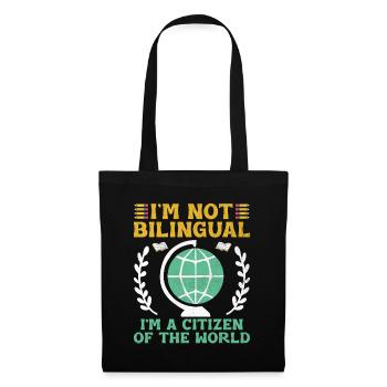 Professeur de langues étrangères École Professeurs de langues - Sac en tissu - noir - Devant
