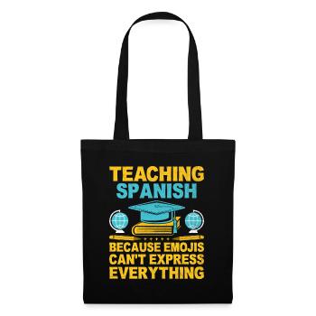 Professeur de langues étrangères École Professeurs de langues - Sac en tissu - noir - Devant