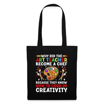 Art Teacher School Teacher Funny Art Teachers Scho - Tote Bag - black - Front