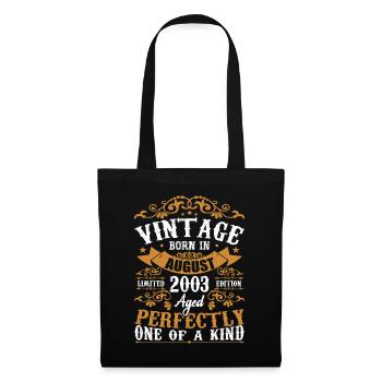 Birthday August 2003 - great since August 2003 - Tote Bag - black - Front