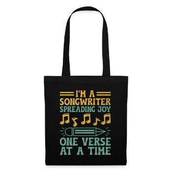 Musicien Auteur-compositeur Chanteur Musicien Musique Musique Pr - Sac en tissu - noir - Devant
