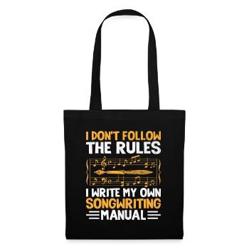 Musician Songwriter Singer Musician Music Music Pr - Tote Bag - black - Front
