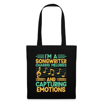Musicien Auteur-compositeur Chanteur Musicien Musique Musique Pr - Sac en tissu - noir - Devant