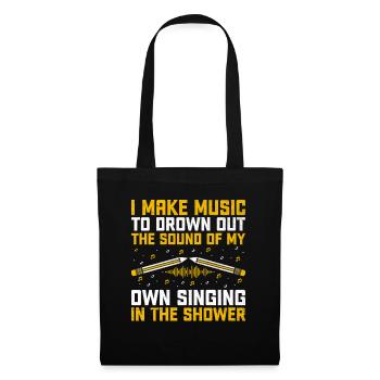 Musicien Auteur-compositeur Chanteur Musicien Musique Musique Pr - Sac en tissu - noir - Devant