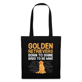 Golden Retrievers Born To Shine Bred To Be Mine GR - Tote Bag - black - Front
