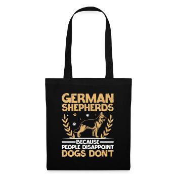 German Shepherds Because People Disappoint Dogs Do - Tote Bag - black - Front