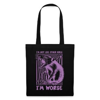 Possum I'm Not Like Other Girls I'm Worse Funny - Tote Bag - black - Front