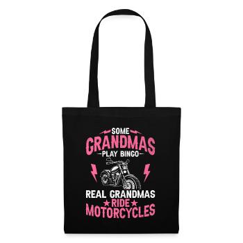 Some Grandmas Play Bingo Real Grandmas Ride Motorc - Tote Bag - black - Front