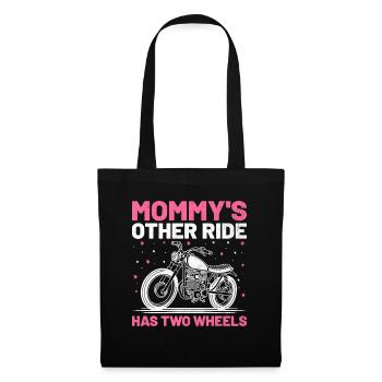 Mommy's Other Ride hat einen zweirädrigen Motorradmotor - Stoffbeutel - Schwarz - Vorne
