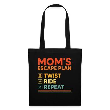 Mom's Escape Plan Twist Ride Repeat Motorcycling B - Tote Bag - black - Front