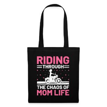 Riding Through The Chaos Of Mom Life Motorcyclist - Tote Bag - black - Front
