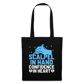 Scalpel à la main Confiance en chirurgie cardiaque Surgic - Sac en tissu - noir - Devant