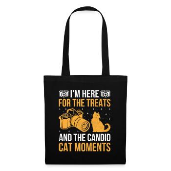 Chat Photographes Chat Amoureux Des Chats Photo - Sac en tissu - noir - Devant